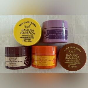 Lot Of 5 Bath & Body Works Lip Masks & Lip Scrubs